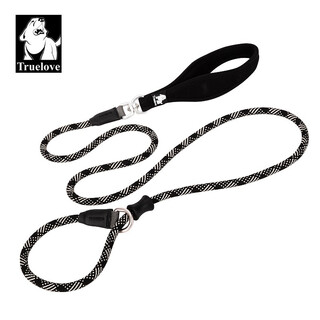 Truelove pet dog leash chain snake chain p chain dog walking rope explosion-proof okinawa p rope medium and large dog golden retriever one-piece black l-diameter 1.1cm rope length 180cm