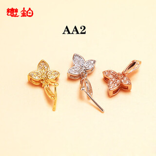 Quality 18k gold jade buckle au750 pendant buckle jade buddha 18k gold rose gold platinum no no. 2 single needle pendant buckle