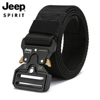 Jeep spirit jeep magnetic buckle functional belt men's belt casual outdoor canvas woven nylon canvas military training belt