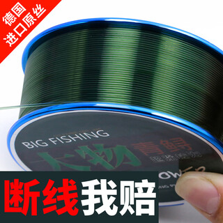 Yingke germany imports large-sized sturgeon super-strength fishing line main line high-end sub-line herring giant line nylon line dark green main line no. 10
