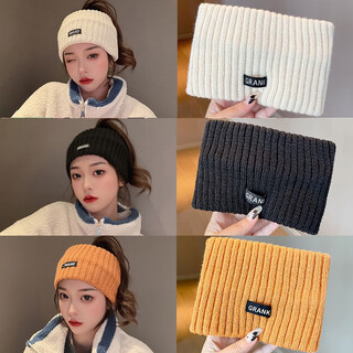 Pei nanwei autumn and winter knitted headband women's letter wide-brimmed wool hat headband ponytail hair headband sports headband headband 3 pieces 3 colors mixed pack