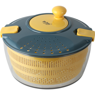 Plazotta seit 1893 germany vegetable basket washing vegetable drain basket vegetable vegetable spinner dehydrator salad washing vegetable draining basket blue and yellow