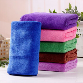 Special towels for housekeeping, cleaning rags, floor wiping tablecloths, scouring pads, housekeeping water-absorbing small square towels that are not easy to shed lint, pink 30x40cm, 5 pieces