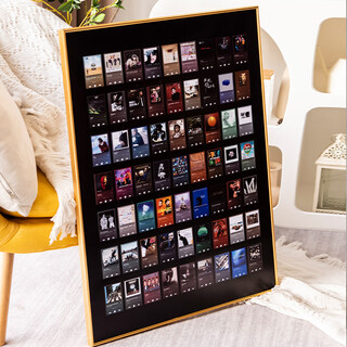 CLCEYnfc音乐墙照片墙NFC芯片贴画框明星歌曲流行专辑封面相框礼物定制 2102钛金送双面胶 16寸【30.3*40.6】挂墙+音乐照片