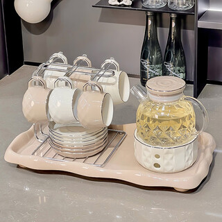 Xibaisheng tea set complete set for moving to new home, wedding gift, high-end practical tea set set, home living room, hospitality teapot, tea cup, high-end tea set gift box 1252 16 pieces