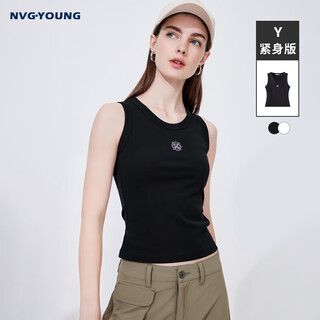 Navigare italian dinghy women's tight vest embroidered bottoming top 3314904502 black l