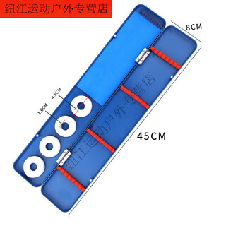 Piwan master thickened multifunctional three-layer float box fishing three-in-one large capacity main line box line box fish float box fishing gear ordinary 45cm blue three uses no gifts included