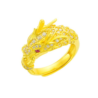 Erli nihuang gold store gold ring pure gold dragon ring gold ring dragon ring pure gold 999 ring 10-11 grams deposit