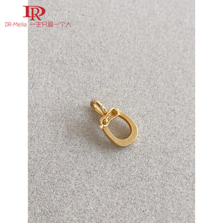 Dr-flvvs18k gold universal buckle plated all-match necklace pendant buckle up and down double opening buckle beads buckle head-gold