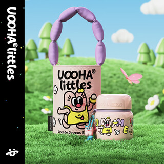 Uooha happy hour stewing pot stewing beaker 316l stainless steel baby children adult insulated bucket lunch box stewed porridge helen kitchen-pink 560ml