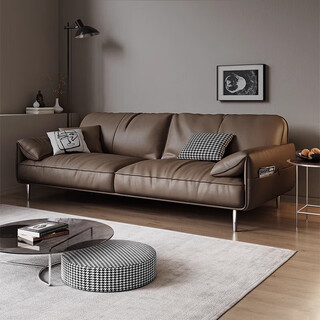 Office sofa simple business modern reception living room light luxury leisure office sofa coffee table set three-person three-person thickened wear-resistant xi leather carbon steel black feet