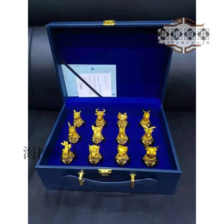 Miaopule qinghualang original twelve zodiac wine set none