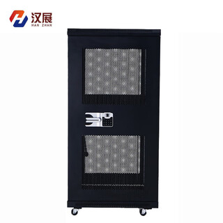 Hanzhan hz-mjg password lock cabinet network server cabinet supports fingerprint password two-person opening and closing mesh door 18u1 meter 600x600x1000