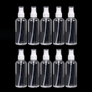 佟年10个旅行分装瓶喷瓶化妆瓶喷雾瓶补水细雾喷水瓶空瓶酒精瓶 100毫升10个装 颜色随机