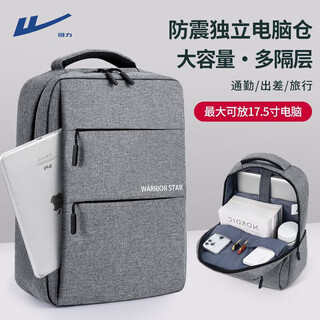 Pull back computer bag, business backpack, large capacity commuter travel backpack, lightweight 17.3-inch laptop luggage backpack