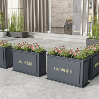 F7n2n1 customized outdoor stainless steel flower box sales department flower pot outdoor iron flower stand commercial street flower bed into flower box length 140* width 30* height 60 default item