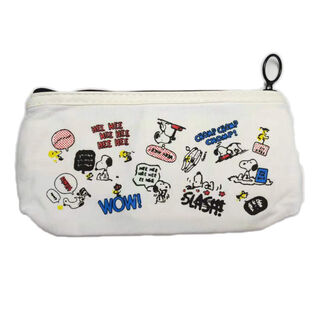 Cangfan korean version cartoon large-capacity pencil case learning stationery box multi-functional ins canvas astronaut junior high school students multiple snoopy collection store order with small gift (single)