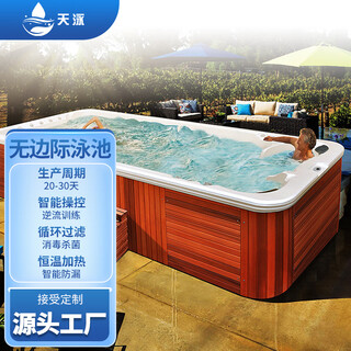 Tianyong villa home swimming pool outdoor intelligent constant temperature infinity swimming pool surfing countercurrent b&b integrated finished swimming pool infinity intelligent constant temperature swimming pool
