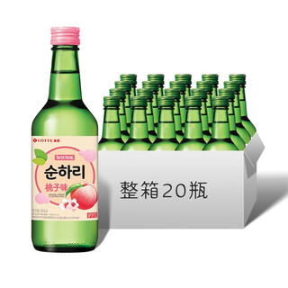 Lotte chuyin chule grape peach blueberry strawberry grapefruit apple flavor multiple selection soju new and old packaging random delivery full box peach flavor 360ml*20 bottles