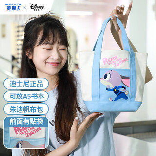 Disney bag women's bag mini canvas handbag cartoon canvas bag judy blue and white commuter bag birthday gift for women