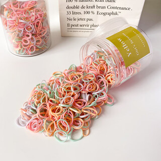 Bary reef disposable rubber band small colorful children's hair accessories baby headband does not hurt hair girl's head rubber band high elasticity pastel