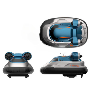 创京懿选潜水艇玩具可水下拍照六通道遥控船儿童节mini迷你模型核潜艇 游 灰蓝气垫船 5号电池*2