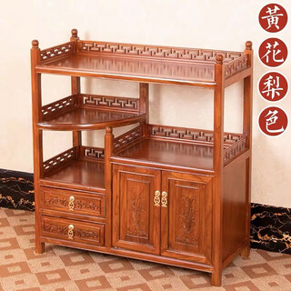 Zhaizangju tea cabinet tea cabinet solid wood storage cabinet living room storage rack sofa side cabinet small sideboard wine cabinet tea table side cabinet c light rose color (80*35*88) no installation required