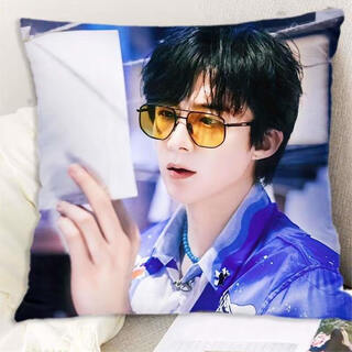 Liu yuning pillow modern brothers double-sided cushion best friend classmate birthday gift room bedside pillow liu yuning 1 50x80cm (pillow core + pillowcase)