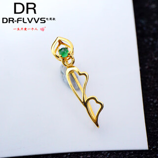 Fat donglai's same style safe buckle buckle head 18k gold jade jade nostalgic welding-free diy accessories color gold au750 h1 number - top bead style h1