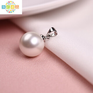 Xiaohui pearl pendant women's s925 18k gold plated single round shell bead new temperament necklace rose gold mother-of-pearl white silver drag 8mm