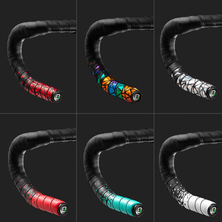 G luxome road handlebars with bicycle handlebars, anti-slip straps, wear-resistant colorful cycling equipment accessories, single color gradient style - bianchi green