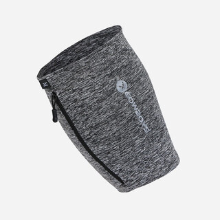 Canhe arm bag sports running mobile phone bag outdoor fitness large screen mobile phone arm strap elastic close-fitting mobile phone bag gray l (arm circumference 28-32 cm)