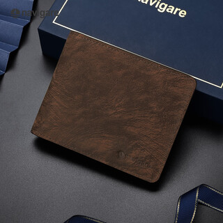 Navigare italian small sailing wallet men's retro genuine cowhide short wallet male birthday gift for boyfriend and husband
