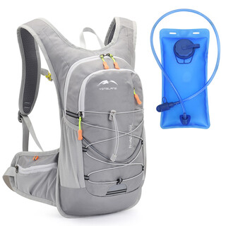 Gphf japanese marathon cross-country running special backpack cycling outdoor hiking mountaineering backpack water bag bag ultra-light gray + 2l water bag