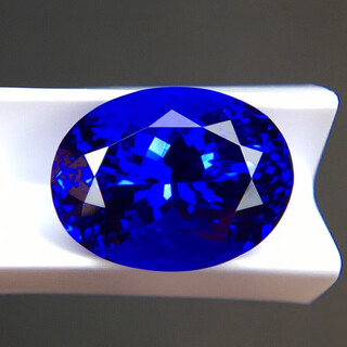 8.36 carat collectible natural tanzanite loose stone ring set with 18k gold and diamond women's ring pendant 8.36 carat 7a full of fire color