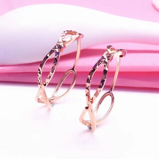 Dl 199818k gold baby's breath earrings kamathana russian 585 purple gold shiny rose gold earrings baby's breath earrings (pair of rose gold)