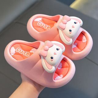 Benbenzhu children's slippers summer girls cute rabbit indoor non-slip bath bathroom soft bottom female baby slippers children