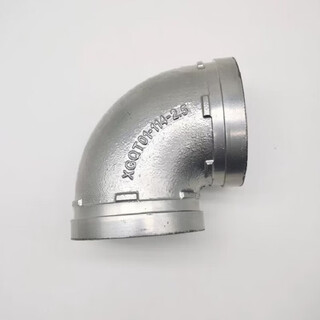 Shuangji plastic lined groove 90 elbow specifications dn100 (outer diameter 114) gray dn100 (outer diameter 114) plastic lined