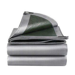 Yuanxing (yuanxing) green silver tarpaulin thickened tarpaulin truck rainproof tarpaulin sunshade and rain protection plastic cloth tarpaulin 2*2 meters