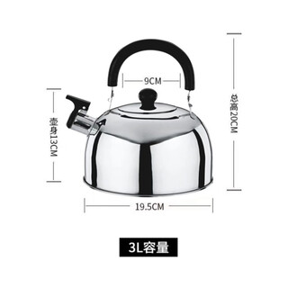 Runhuanian travel home 2l3l4l kettle stainless steel flat bottom sound kettle induction cooker gas stove universal and durable 3000ml