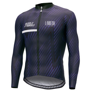 Lampada spring and autumn cycling clothing fleece long sleeve road cycling men's warm long top windproof suit charm-fleece long sleeve (front windproof back fleece) xl