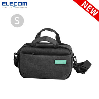 Elecom photography slr mirrorless camera bag shoulder bag one machine one lens multifunctional travel canvas portable crossbody off toco black-small