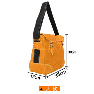 Dalan electrician tool bag men's construction site cowhide carpentry multifunctional genuine leather wear-resistant repair tool bag single shoulder crossbody large style