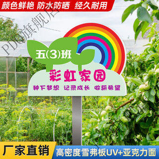 Xushansi private vegetable garden farm sign kindergarten primary school class planting vegetable sign sign outdoor broadcast cp-81 40x50cm