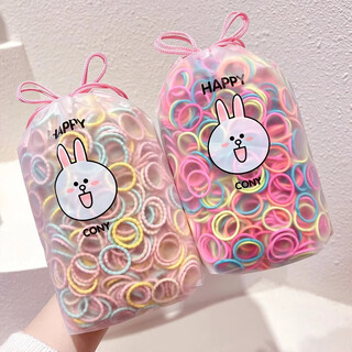 贝意品儿童弹性好不伤发小号橡皮筋宝宝扎小啾啾拇指发圈小女孩头绳发绳