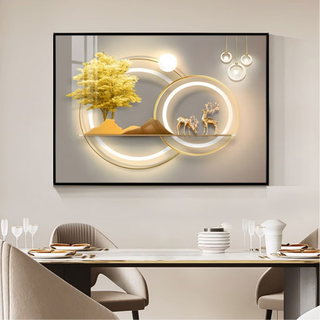 Electric meter box decorative painting without punching modern simple high-end ultra-thin light luxury high-definition electric meter box main switch electric gate box jinhui luying 40*30 cm can accommodate 33*22 flip-up type