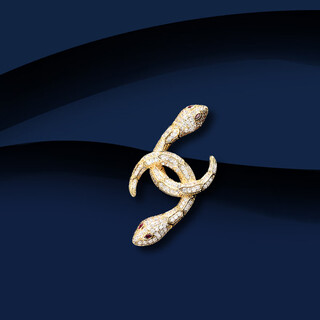 Marco bizzarri european and american style brooch, fashionable winding snake-shaped brooch, high-end women's high-end light luxury snake animal zodiac corsage, anniversary gift to girlfriend, best friend's birthday, new year's gift