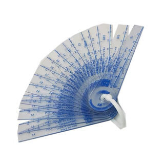 Plastic feeler gauge single piece high-precision plastic feeler gauge thickness gauge wear-resistant 0.01-5mm 0.05-1.5 17 pieces