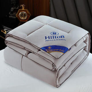 酒店高端羽绒被冬被冬季冬天加厚保暖被子被芯 灰色 180*220cm 超暖冬被 8斤