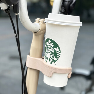 Tkhe suitable for brompton small cloth folding bicycle accessories decorative milk tea coffee cup holder kettle cup holder milk coffee color